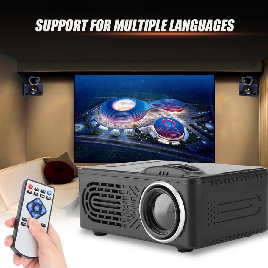 meeting projector 814 Multi-Functional Mini Digital HD Projector Black 1080P 100-240V mini projector Projector Mini Projector