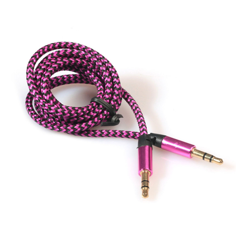 3.5mm Stereo Car Auxiliary Audio Cable Male To Male for Smart Phone Aux Auxiliary Sound Stereo Audio Data 3.5mm Cable 909