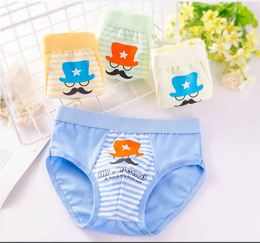 Children's Underwear 95% Boys' Cotton Underwear Older Underwear Boys' Cotton Underwear Kids Panties 5 Pieces 1 Lot PT16