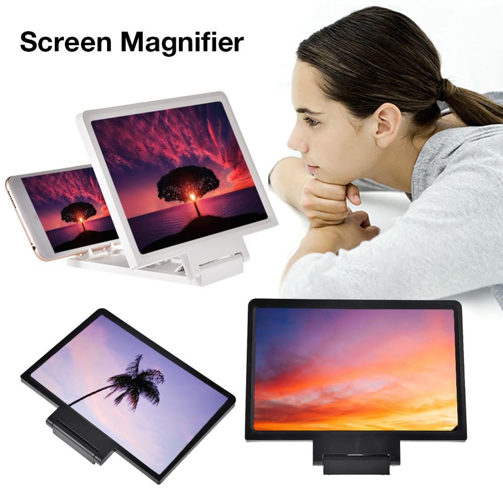 Mobile Phone Screen Magnifier 8.2 Inch Eyes Protection Display 3D Video Screen Amplifier Folding Smart Phone Bracket