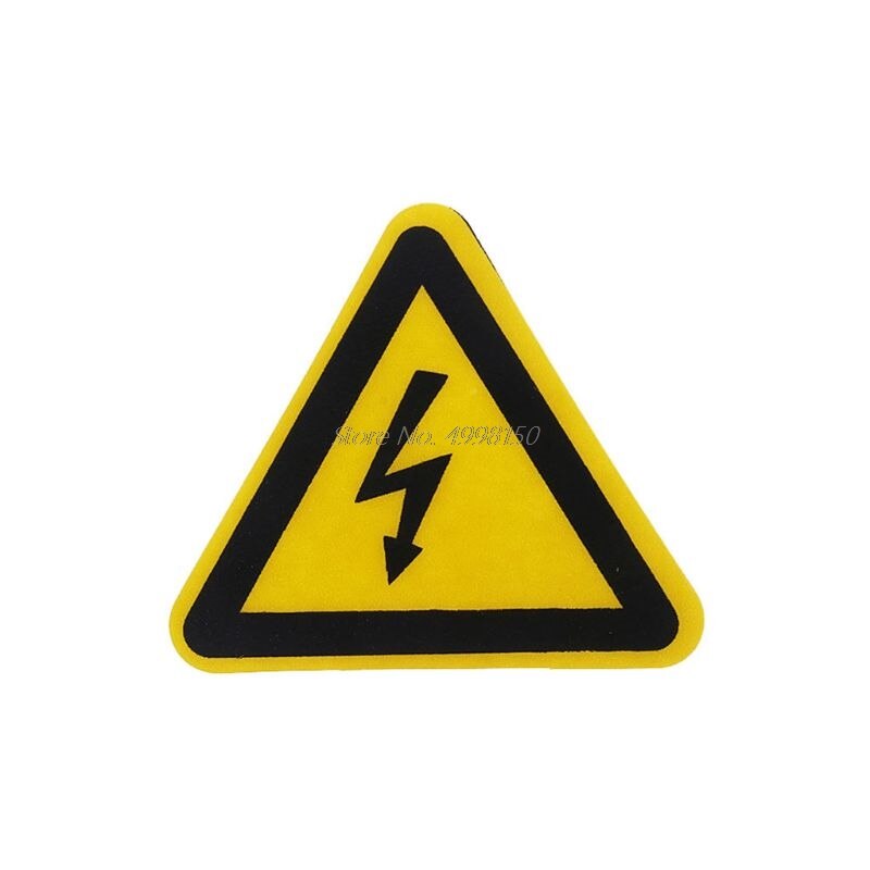 Etiquetas adhesivas de advertencia, aviso de peligro de choque eléctrico, seguridad de 25mm, 50mm, 100cm, PVC, resistente al agua,: 4NB401200-A