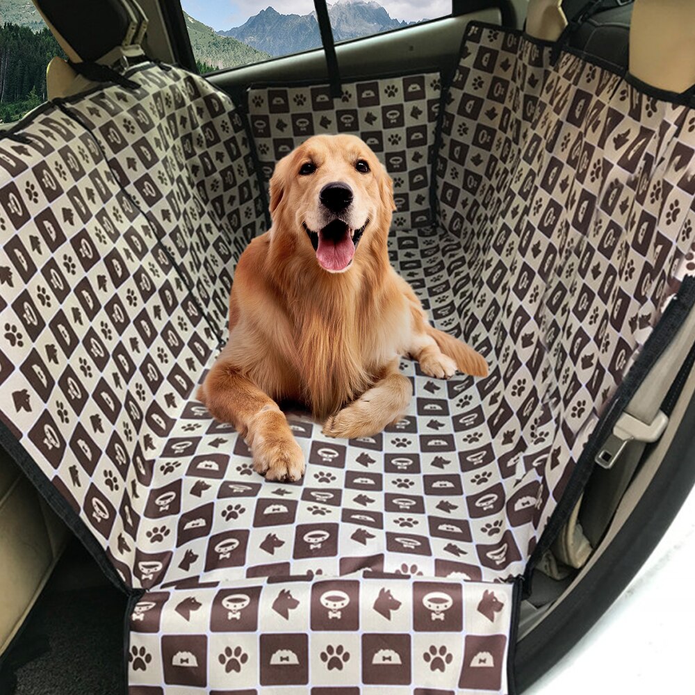 Protector para asiento de coche para perros, tela Oxford para viaje, portador de perro, funda de asiento de Banco de coche, impermeable, alfombrilla de hamaca para mascotas, cojín: G237662