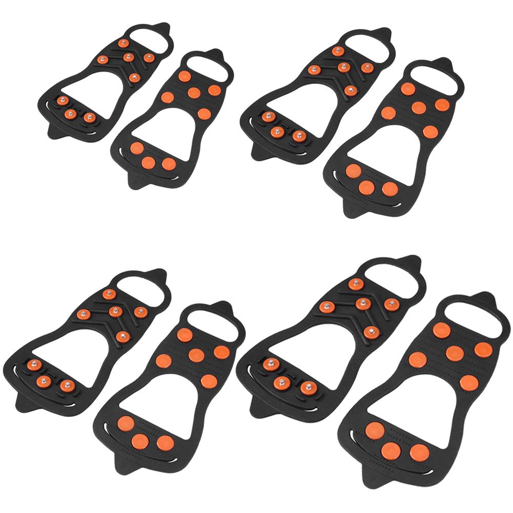 Fishing Lock Buckle 8 Studs Shoe Spiked Grips Cleat Not Easy Fall Off Crampons Outdoor Climbing Anti Slip Shoes Cover