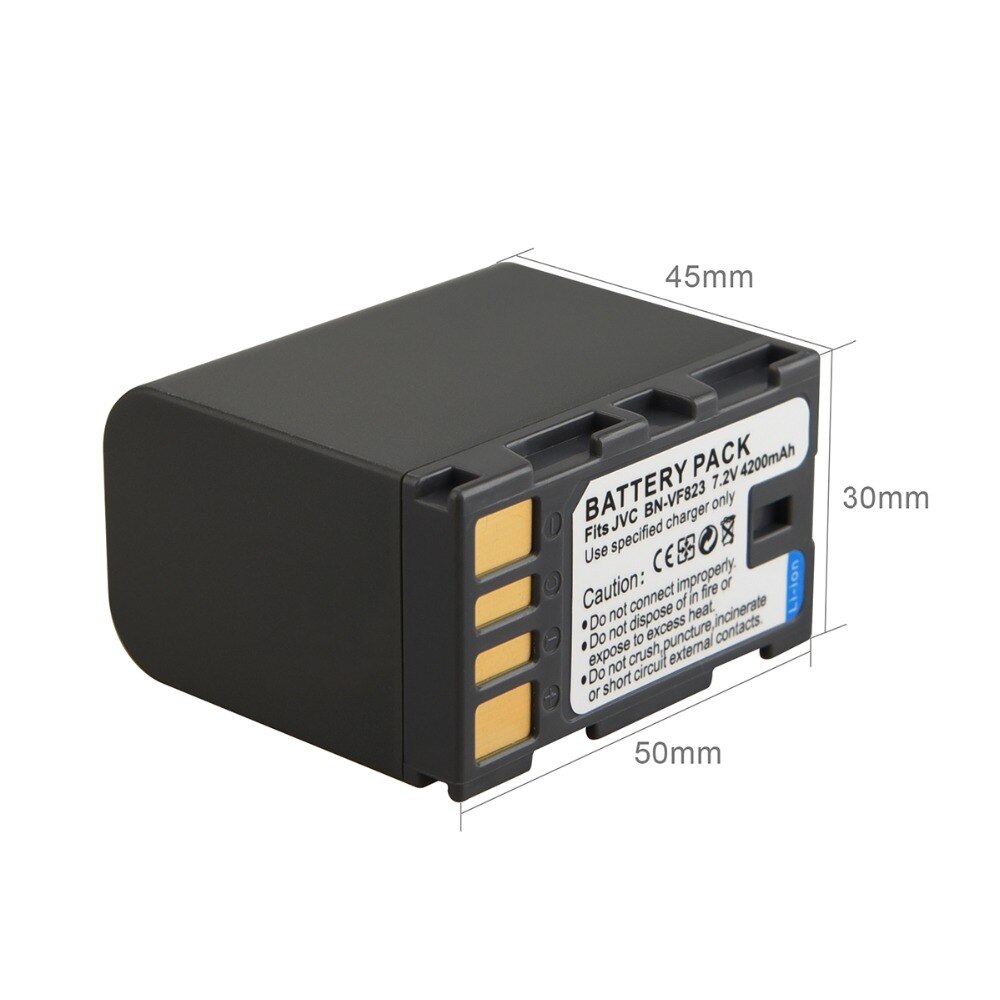 7.2 V 4200 mAh Oplaadbare Li Voor JVC Camera Backup Batterij BN-VF823 BN-VF823U BN-VF815 BN-VF808 GR-D771 GZ-HD7