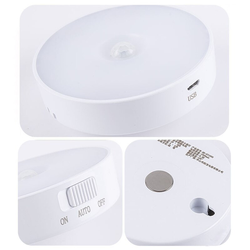 Menselijk Lichaam Sensor Led Nachtlampje 3AAA Menselijk Lichaam Inductie Lamp Lichtintensiteit Sensoren Creatieve Night Light Thuis Slaapkamer