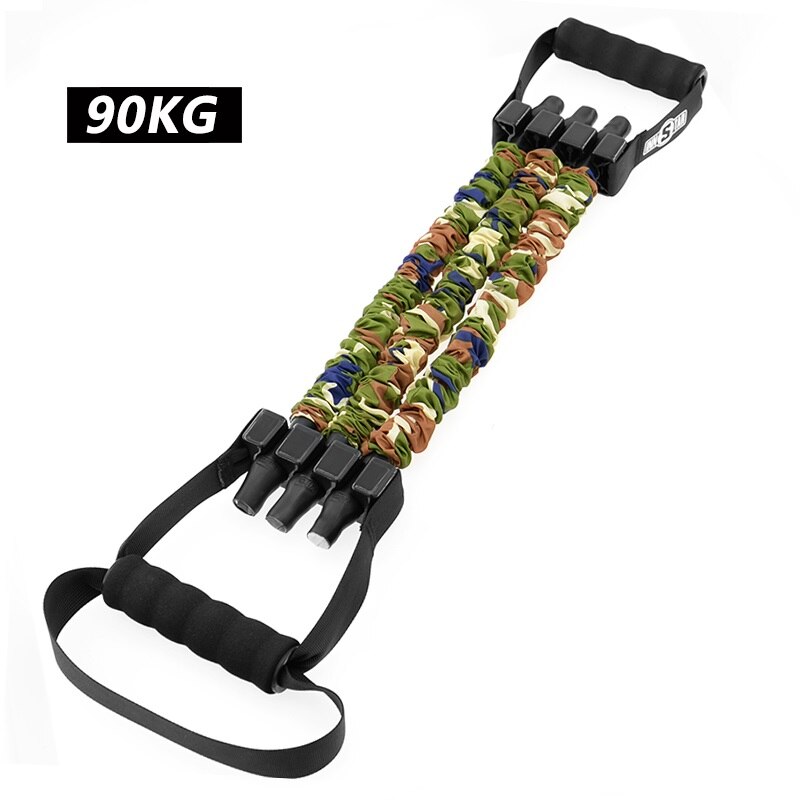 Latex Chest Developer Resistance Bands Rubber Pulling Rope Multifunction Fitness Strength Training Gym Exercise: 90 kg