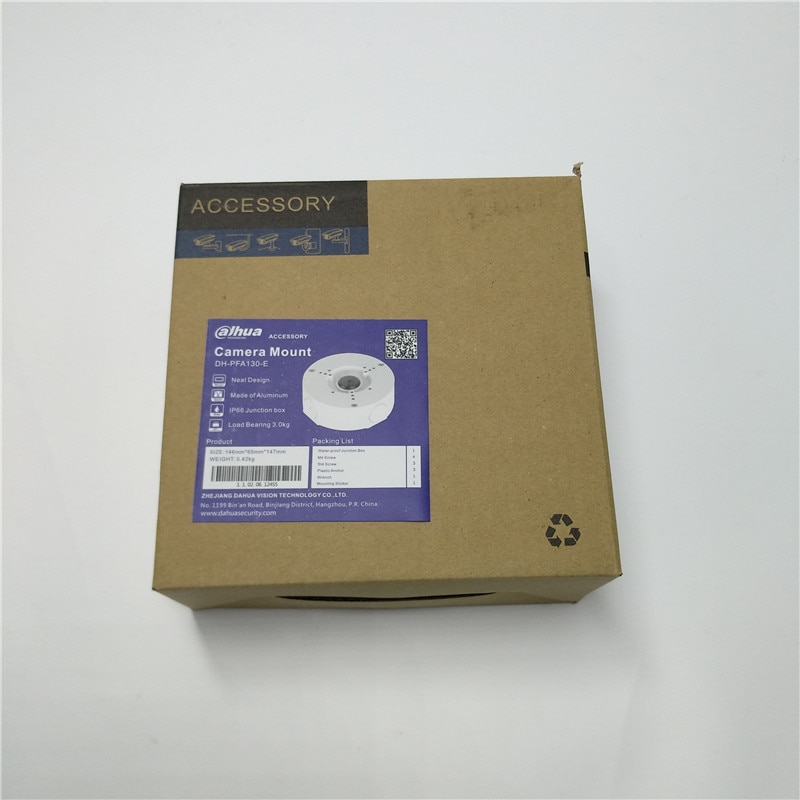 DH Waterproof Junction Box for CCTV Dome Camera , Bullet Camera mounting base PFA130-E Replace DH-PFA130