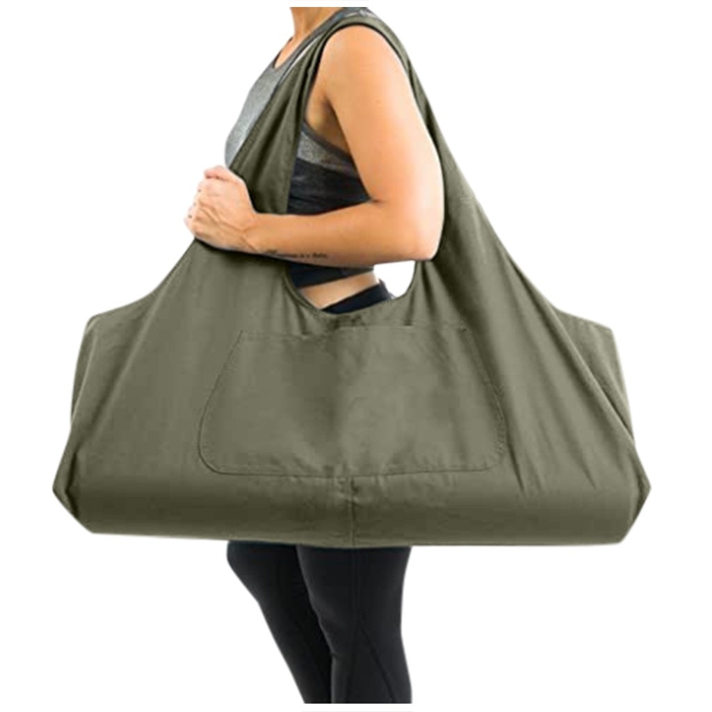 Reistas Canvas Ademend Oversized Yoga Tas Bagage Tas Out Fitness Fitness Reistas Verpakking Cubes: Army Green