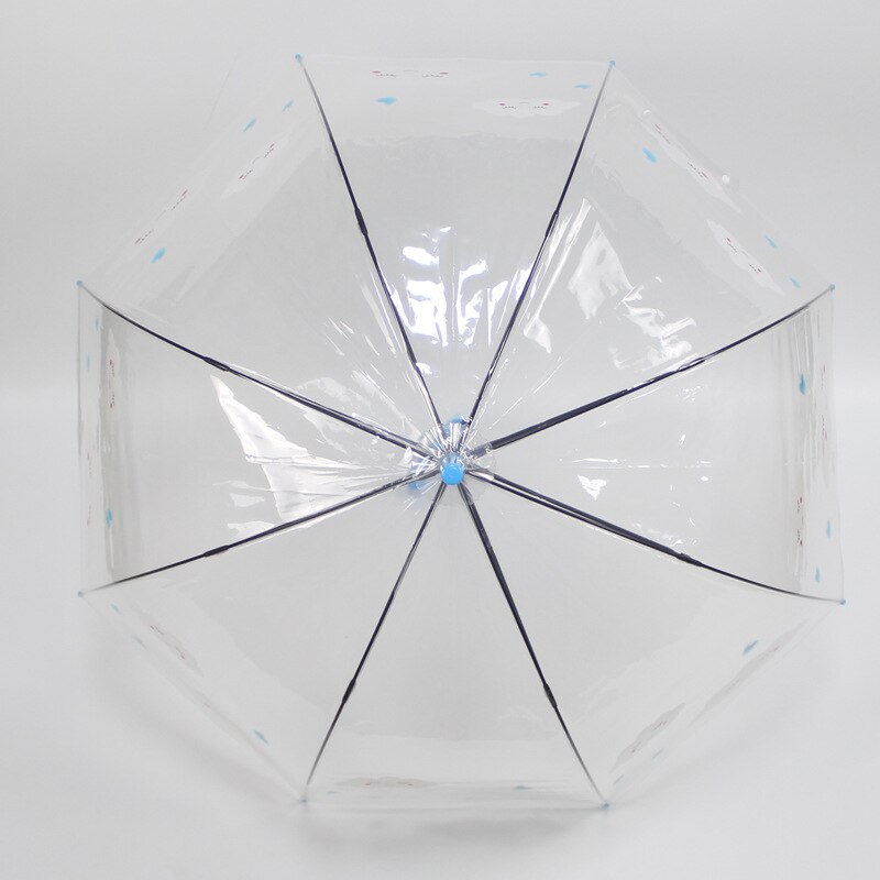 Windproof Rainproof Umbrella Animal Cartoon Transparent Umbrella Straight Bone Umbrella Apollo Umbrella 8 Bone Rainbow Umbrella