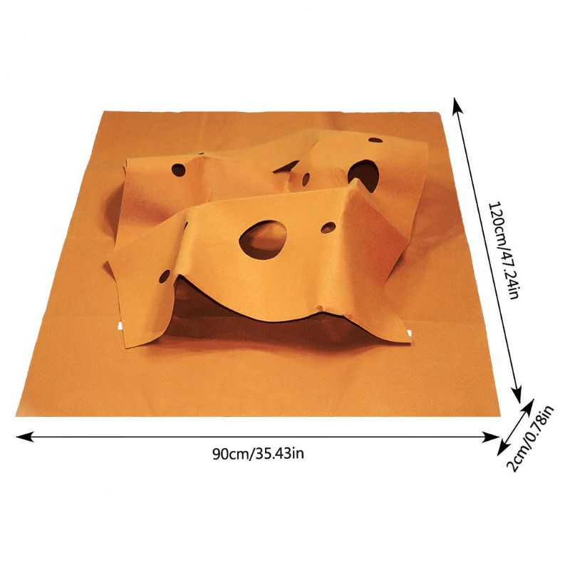 Cat Playing Mat Training Pet Activity Play Mats Collapsible Pets Rug Scratch Resistant Toys Bite Pad