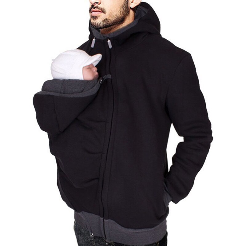 Sudadera con capucha para portabebés, padre y bebé chaqueta para, ropa de canguro multifuncional, Otoño e Invierno: A / M