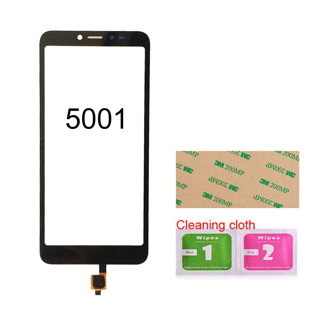 5001 Pannello di Vetro dello schermo Per Alcatel 1V (2019) 5001D 5001A 5001U 5001T 5001J Sensore di Tocco Digitale Dello Schermo del Pannello di Vetro: Black No Tool