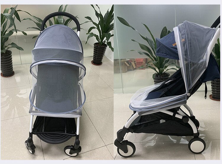 Fly Insect Bescherming Klamboe Netting Buggy Volledige Dekking Winkelwagen Kinderwagen Kinderwagen Kinderen Veilig Mesh Wieg Accessoires