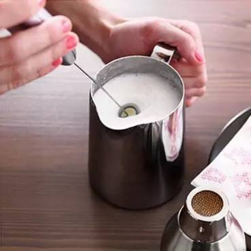 1pc elektriska mjölkskummare kök cappuccino äggvisp dryck
