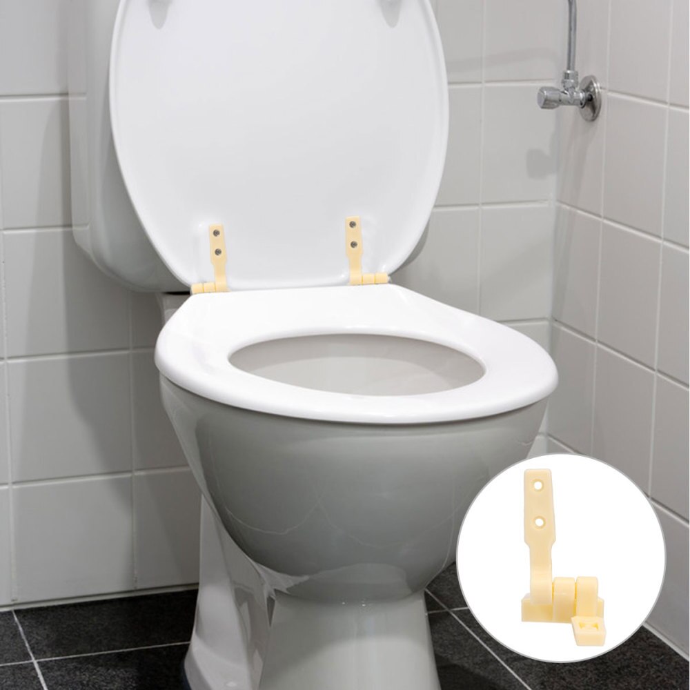 5 sæt toiletsædehængsel holdbart beige fastgørelse af plastskruer skruer møtrikker hængsel til badeværelse