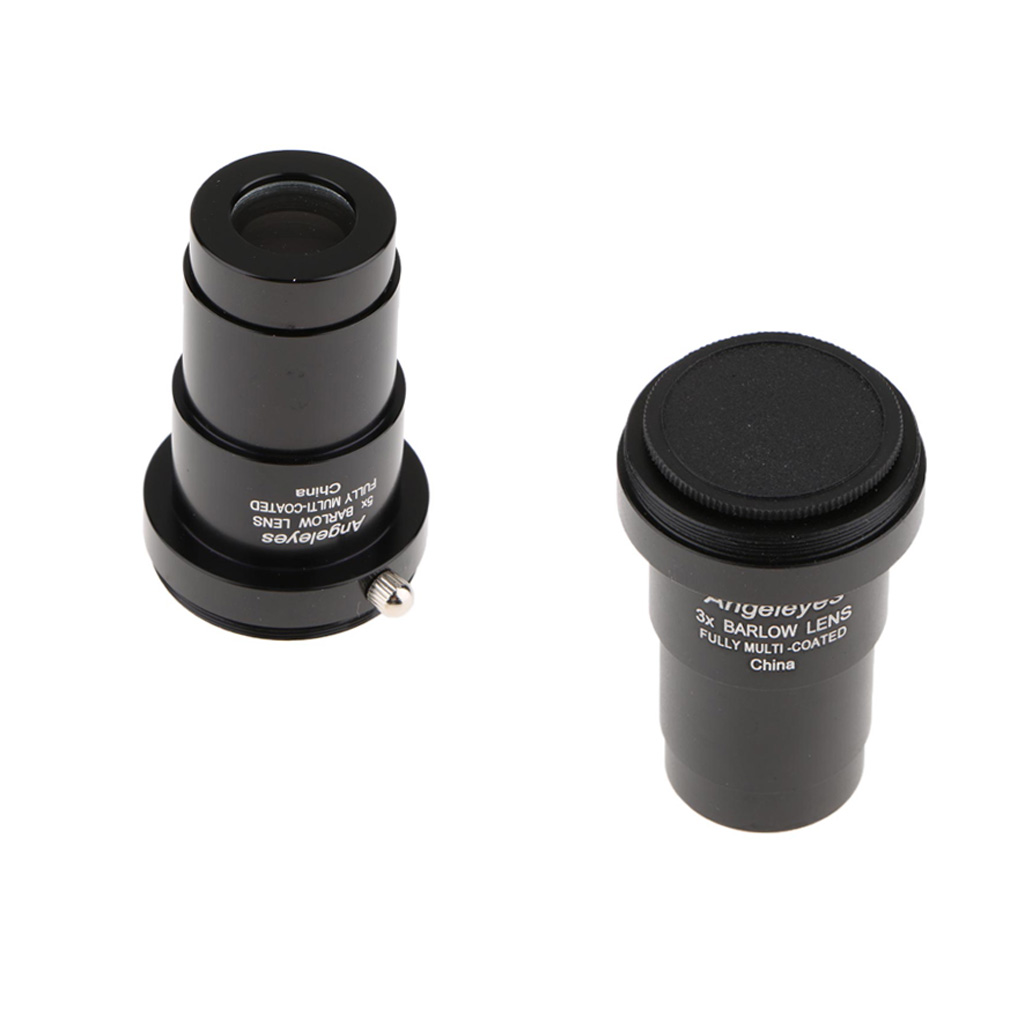 Telescoop Oculair Barlow Lens 5X & 3X Vergroting 1.25 Inch Clear Scherp Beeld Universele T Ring Adapter