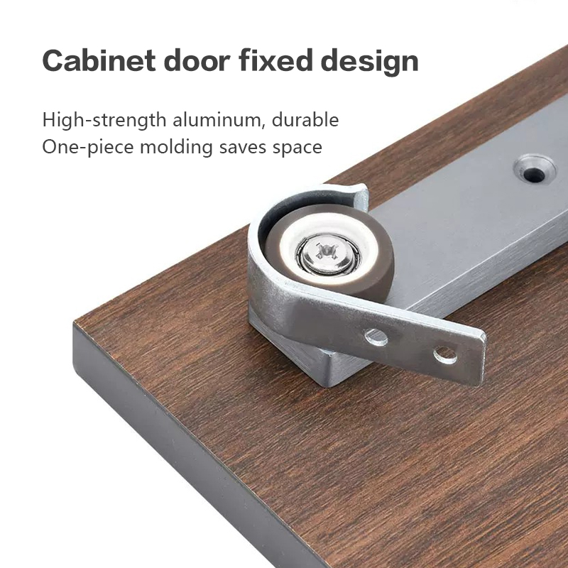 Upflip Hidden Door Sliding Track Bookcase Cabinet Rail Flat Push Hidden Track Home Hardware Hings for Wooden Wardrobe