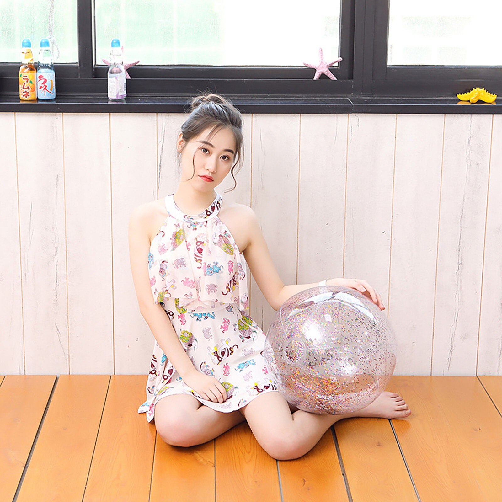 Pailletten Strand Ballenbad Speelgoed Ballen Confetti Glitter Opblaasbare Duidelijke Ballen Zwembad Zwembad Play Party Water Game Strand Sport
