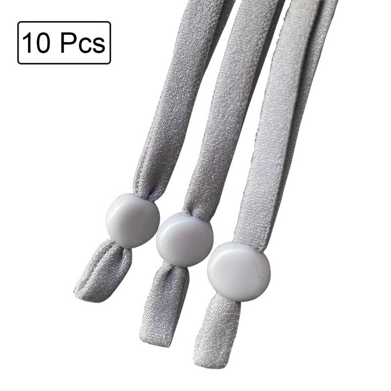 10/30 pièces haute-élastique couture élastique ruban élastique Spandex bande garniture couture tissu bricolage accessoires de vêtement: 10pcs  grey