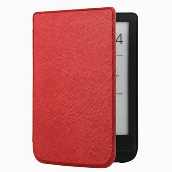Slim magnetyczne inteligentne etui do Pocketbook 627 616 632 633 dotykowy Lux 4 dotykowy HD 3/podstawowe Lux 2 pokrywa: 616 szw red