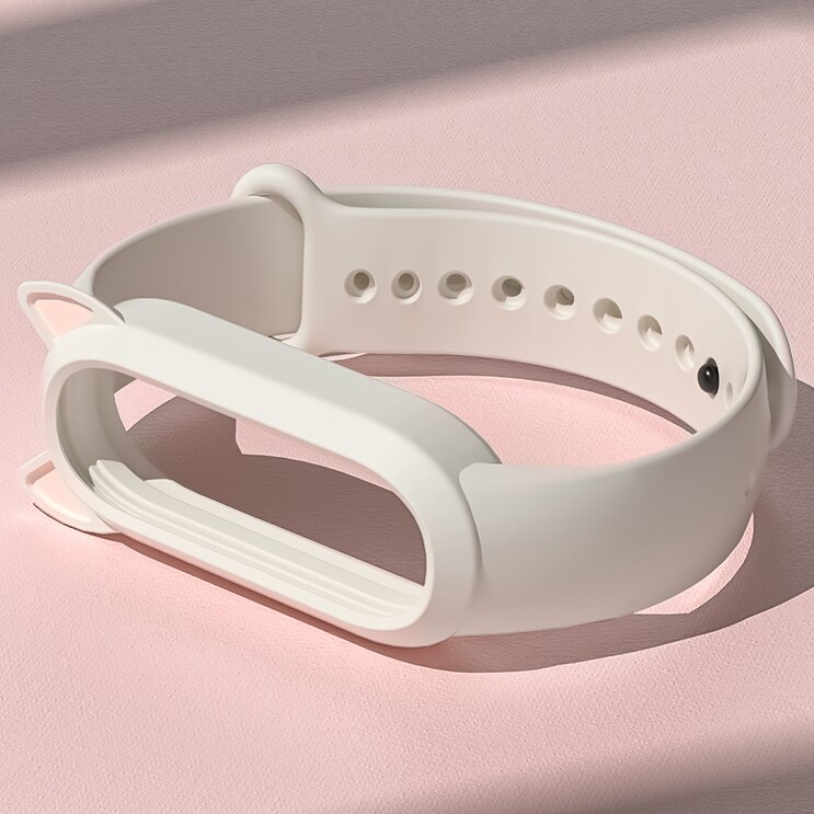 For Xiaomi Mi Band 6 5 4 3 Cat Earmuffs Case Silicone for miband 5 4 Wristband For Amazfit Band 5 Strap Cute style Replacement