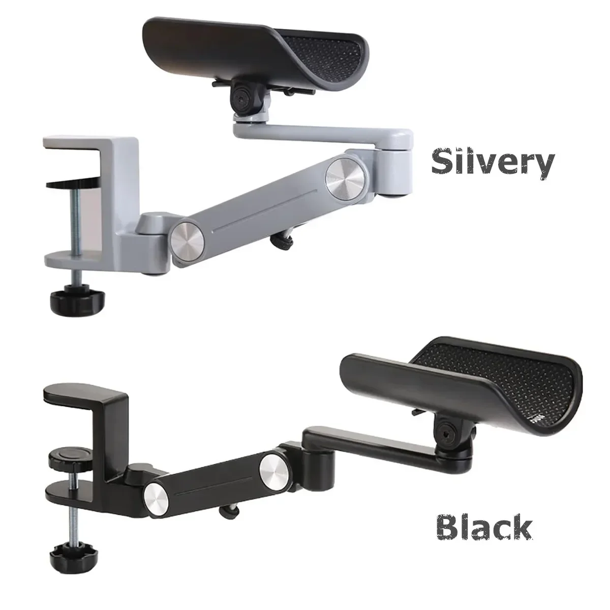 Ergonomische Armlehnen-Stützverlängerung für Schreibtischcomputer 360 ° Rotierendes Ellenbogenkissen, Handgelenkauflage, Halter für Zuhause und Büro