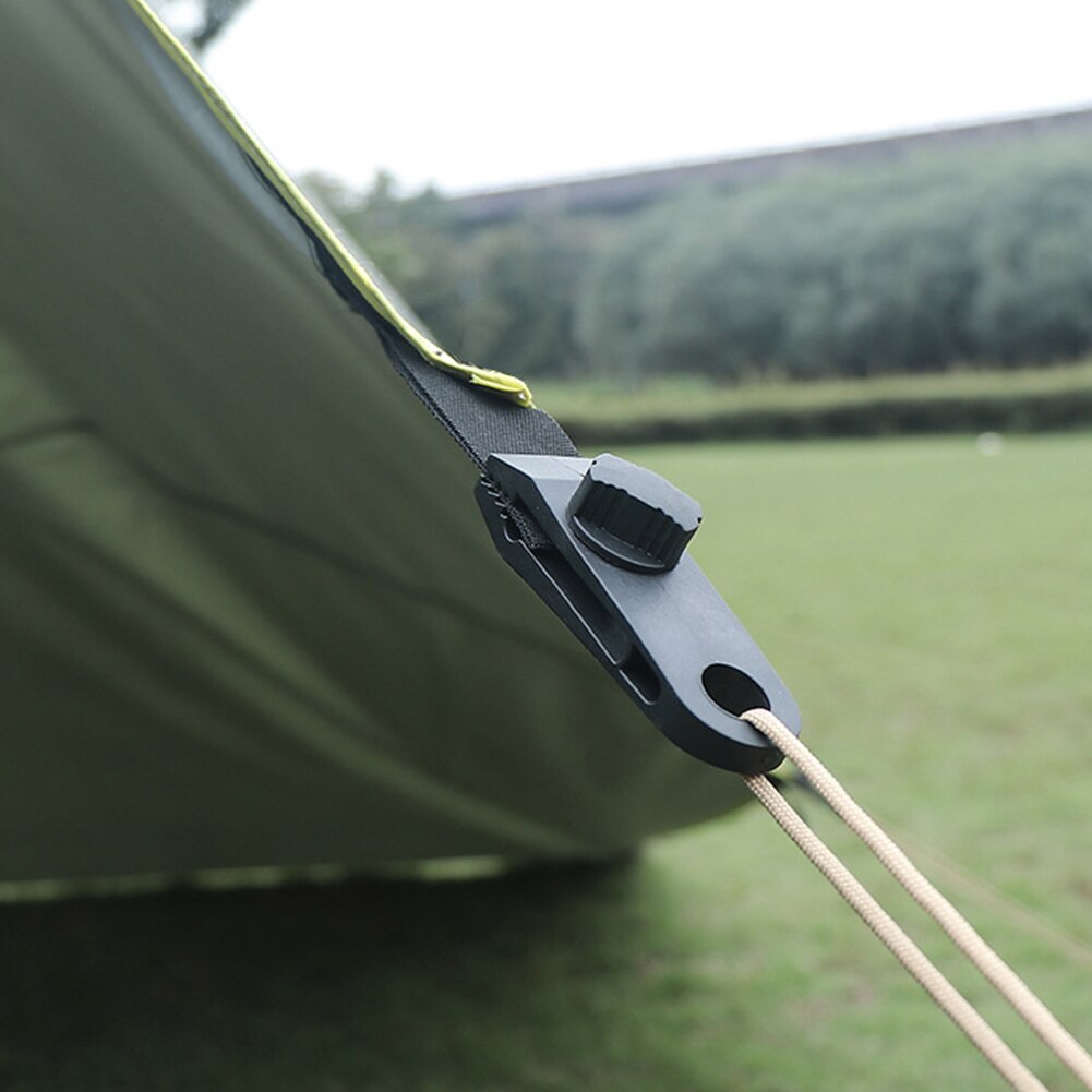 2/10Pcs Tent Clip Adjustable Nylon Heavy Duty Windproof Awning Clamp Outdoor Camping Fixed Tent Alligator Clip Jaw Grip Trap