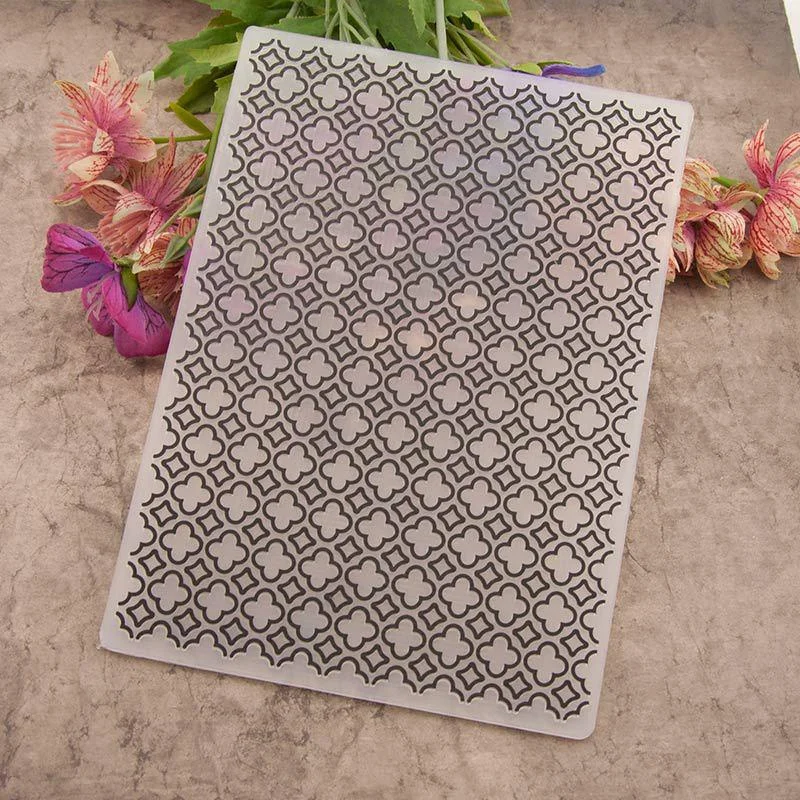 Dossier de gaufrage de fond pour la fabrication de cartes, bricolage Floral en plastique, Scrapbooking, carte d'album Photo, modèle de décoration artisanale en papier