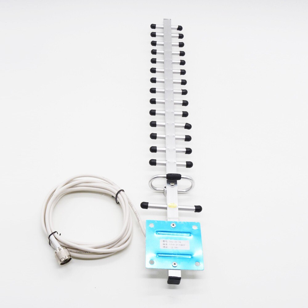 Outdoor Yagi antenna with N male connector and 3m RG58 cable, suitable for 2G/3G/4G signal expansion reception