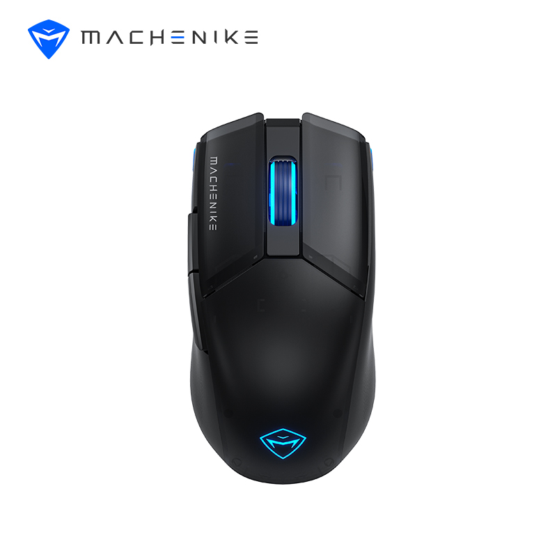 Wireless Gaming Mouse Machenike M7 Pro PAW3395 26000DPI 74g RGB For Laptop PC Mouse Gamer Kailh Switch Programmable Rechargeable: black