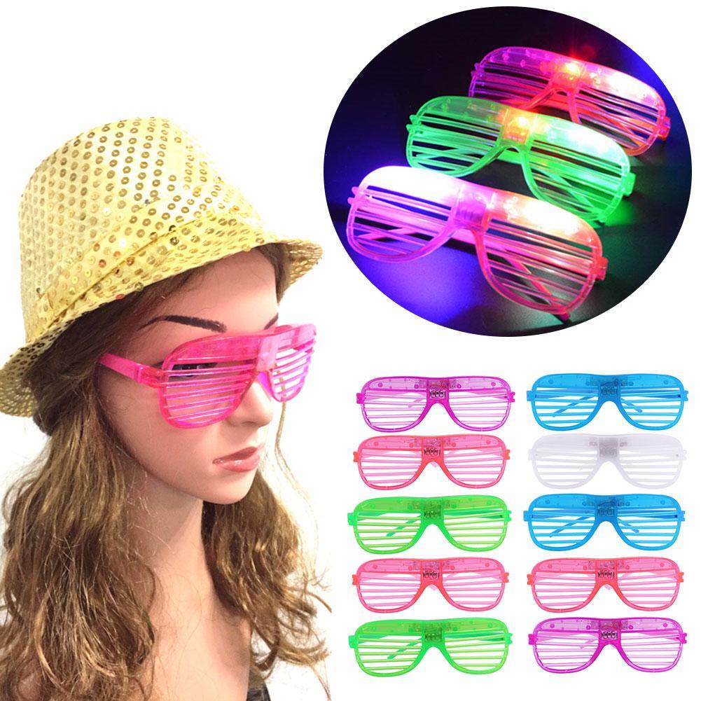 LED Blinkende Leucht Gläser glühend Auge Maske Blinkt Brille freundlicher Spielzeug glühen Party Liefert Weihnachten Neue Jahr Zufällige Farbe