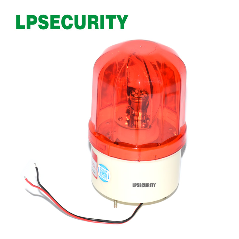 Lpsecurity  ip44 vandtæt udendørs roterende led blinkende lampe lys til portåbner motor barriereport (ingen lyd, beslag valgfri)