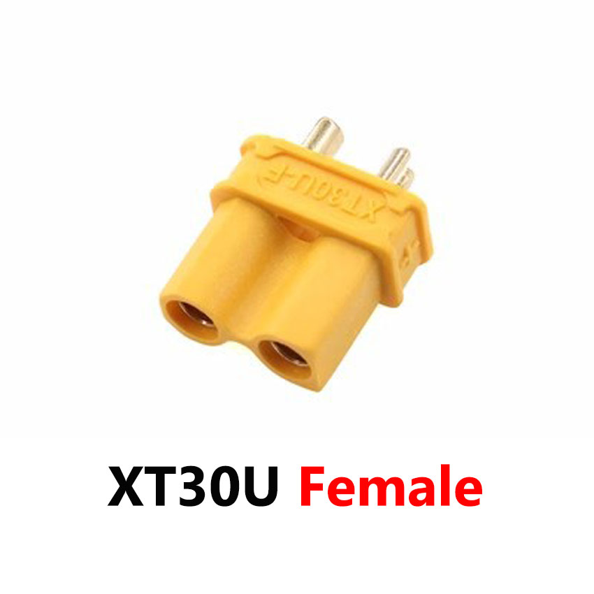 1x MT30 MR30 XT30U XT30PW MT60 MR60 XT60U XT60PW T-Type Male Female Socket Connector Lithium Battery Aircraft Model Banana Plug: Dark Grey