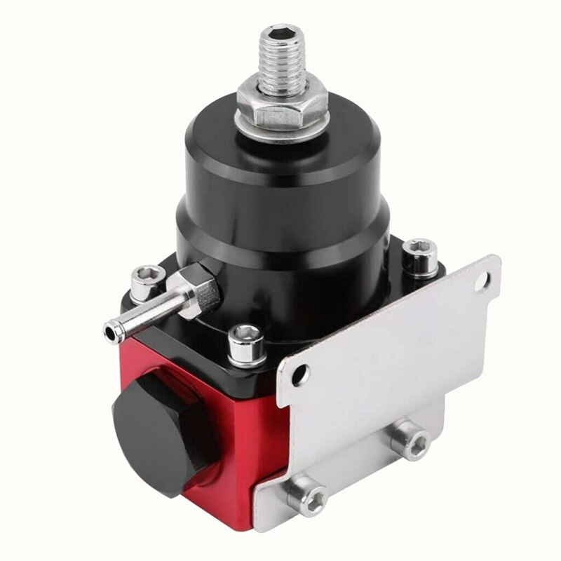 Universal Adjustable Fuel Pressure Regulator Kit with Oil Gauge 0-100 Psi-6AN Fitting End