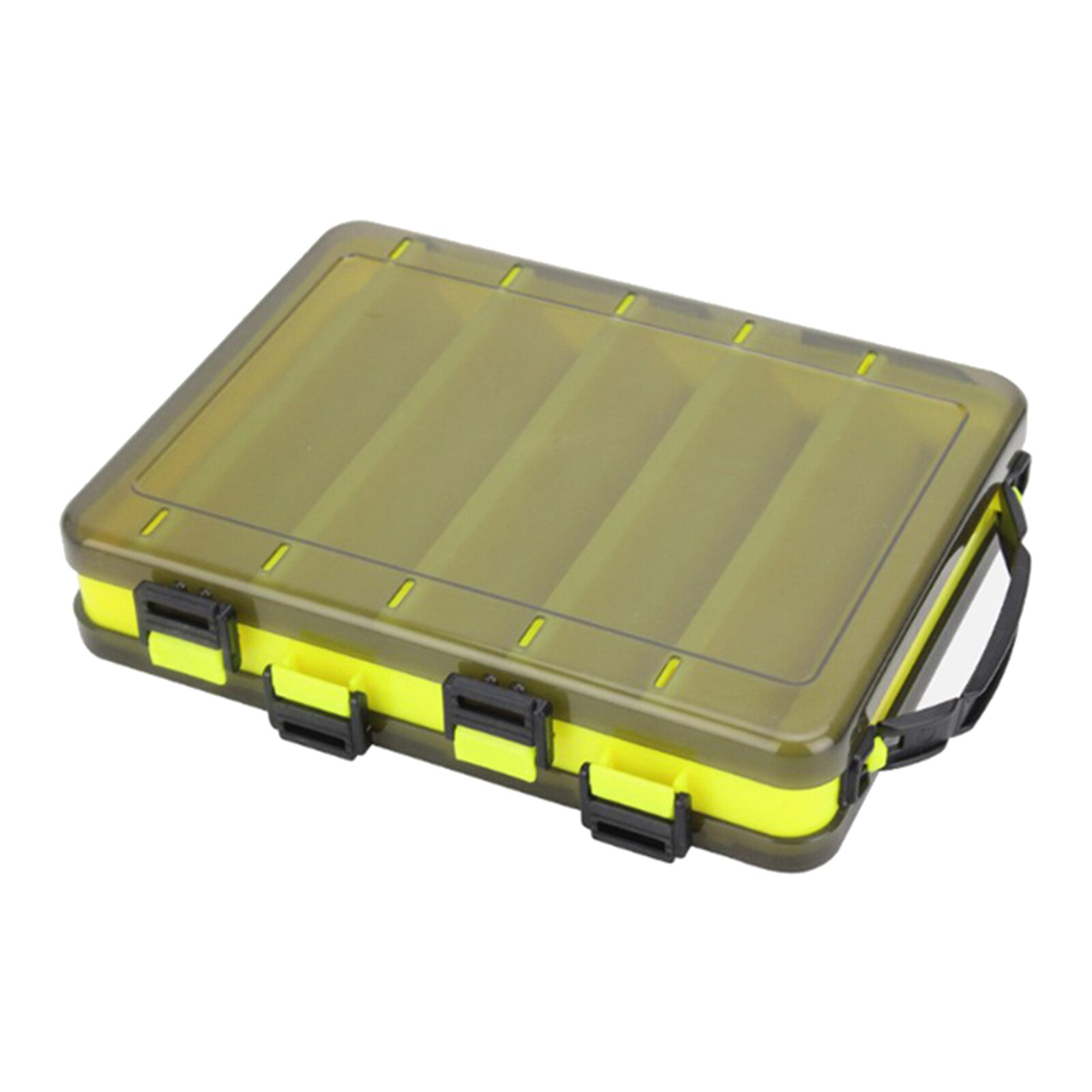 Scatola per attrezzatura da pesca scatola per organizzazione portatile a doppia faccia per esche artificiali