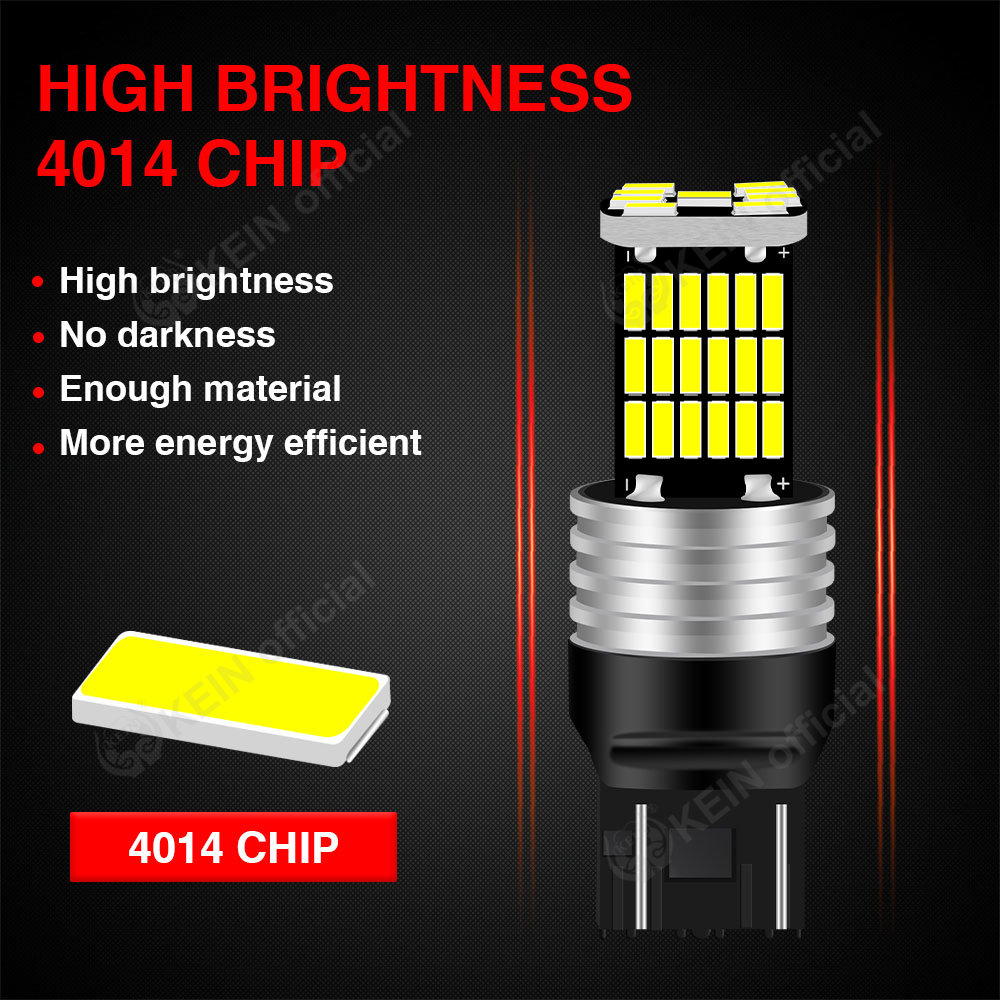 KEIN 2 uds 7 colores P21W 1156 1157 bombilla Led BA15S BAY15D T20 7440 7443 W21W 45SMD 4014 señal de giro de coche freno trasero parada lámpara de marcha atrás