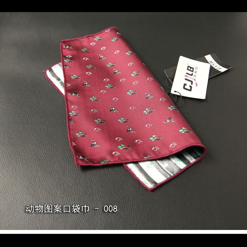 Cartoon Pochet Zakdoeken Voor Mannen Classic Pocket Handdoek Voor Wedding Party Pak Accessoires: 008