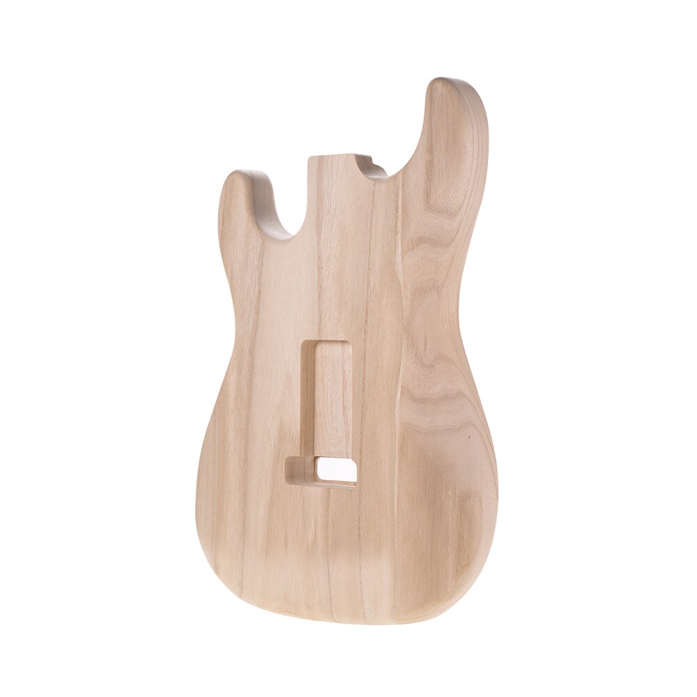 Muslady ST01-DT Unfinished Electric Guitar Body Handcrafted Guitar Body BasswoodGuitar Barrel Replacement Parts