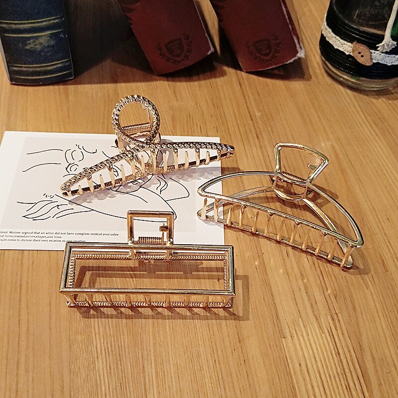 2021 mulher de metal garras de cabelo acessórios para o cabelo chique barrettes grampos de cabelo senhoras hairgrip headwear meninas ornamentos caranguejo