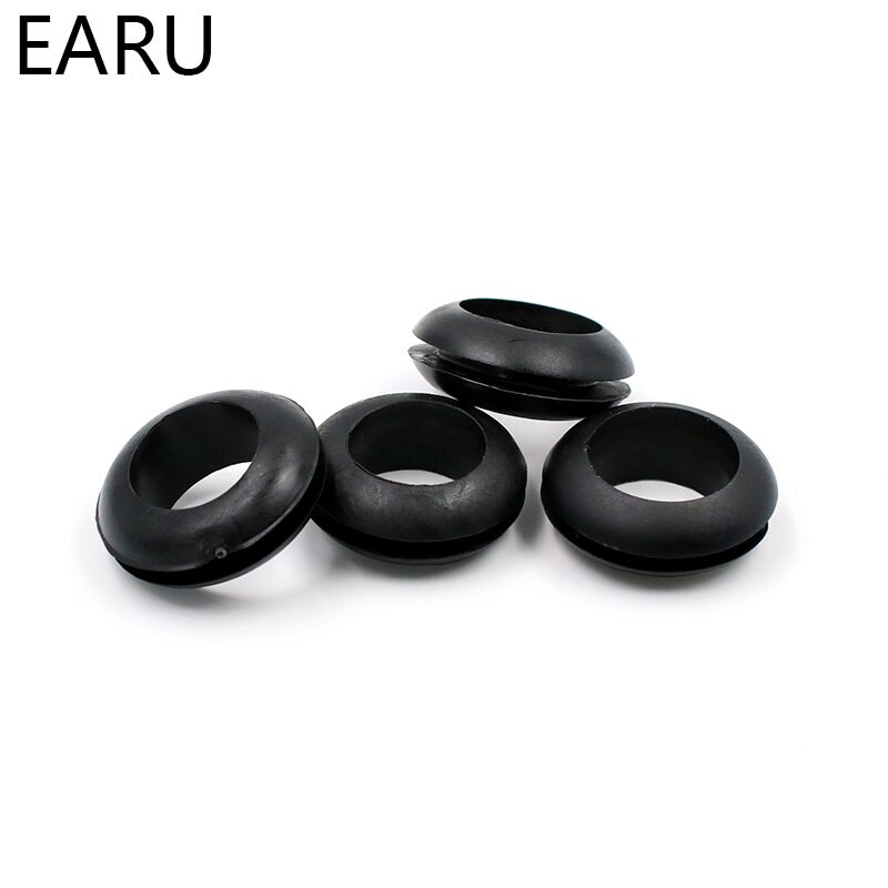 100 Stuks Dubbelzijdig Anker Draad Rubberen Pakkingringen Ring Zwart 6mm