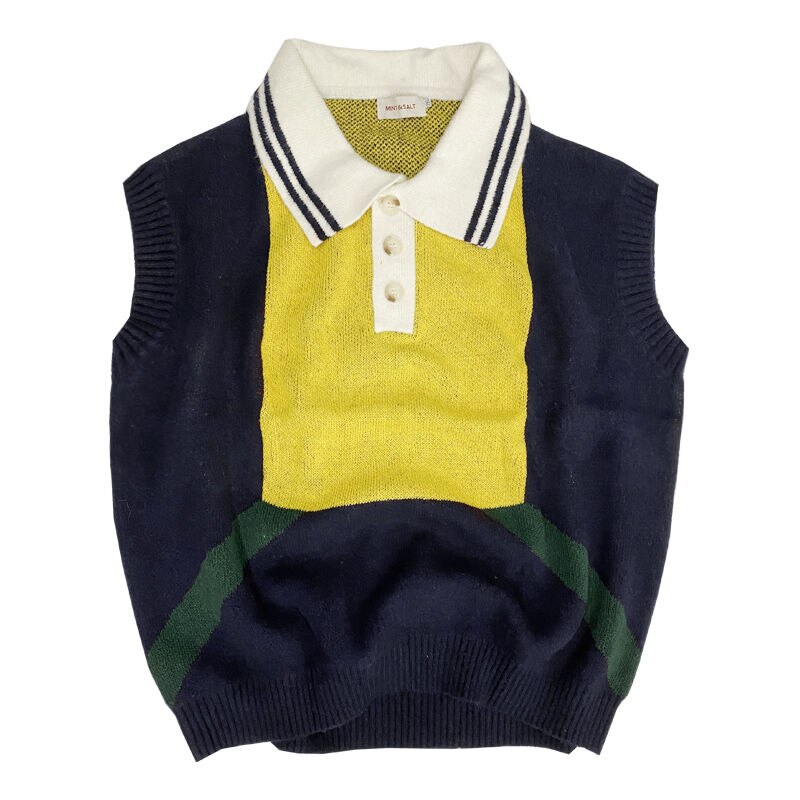 Efterår koreansk sweater vest herre hit farve casual strikket pullover herre streetwear løs herre vest strikke sweatere