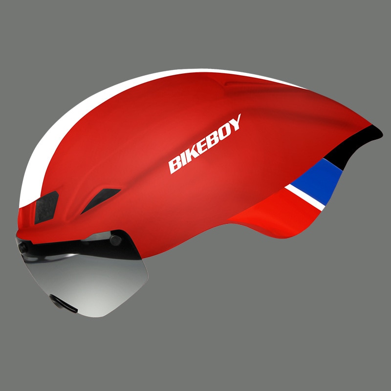 Bikeboy Magnetische Goggles Fietsen Helm Racing Racefiets Veiligheid Helm Mtb In-Gegoten Pneumatische Fiets Helm Casco Con Gafas