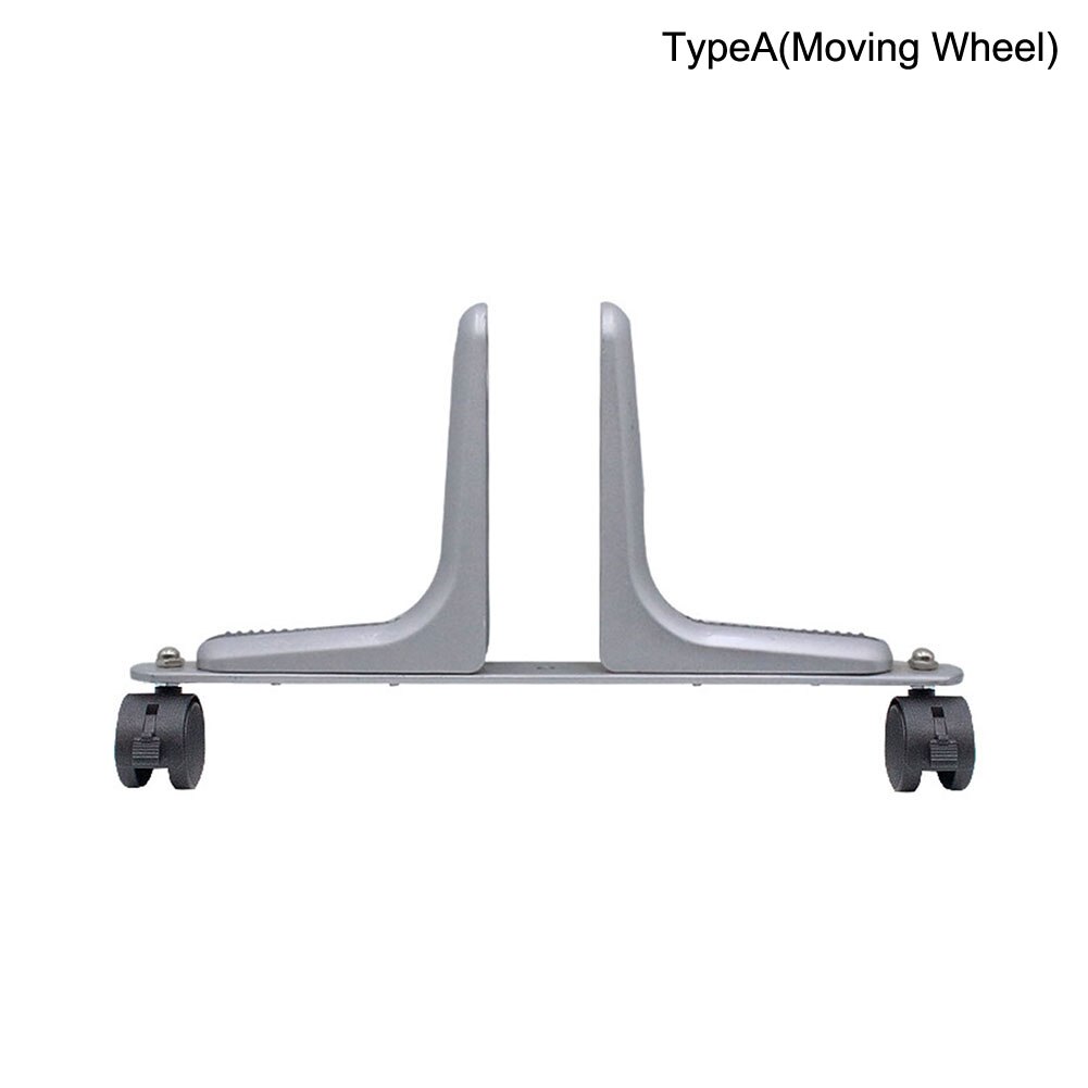 1Pc Scheidingswand Privacy Screen Houder Praktische Voeten Thuis Kantoor Installeren Aluminium Moderne Zware Beweegbare Wiel: Silver / Moving Wheel