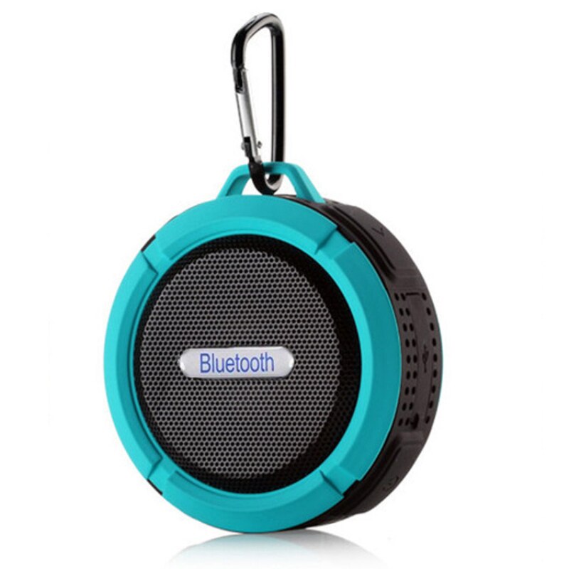 C6 IP65 Waterproof Wireless Bluetooth Speaker Big Suction Cup Dustproof Speakers HIFI Stereo Outdoor Sports Mini TF Subwoofer: B