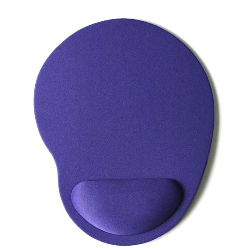 Silikon mjukt handledsstöd stöd musmatta gaming möss pad för pc bärbar dator: Lila