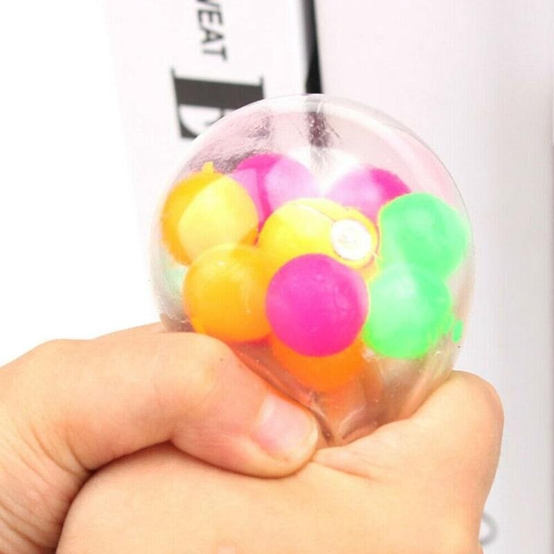 Fidget Toys Stress Balls Non-toxic Color Sensory Toy Relief Reliever Stress Stress Pressure Decompression Office Ball Ball S5N9