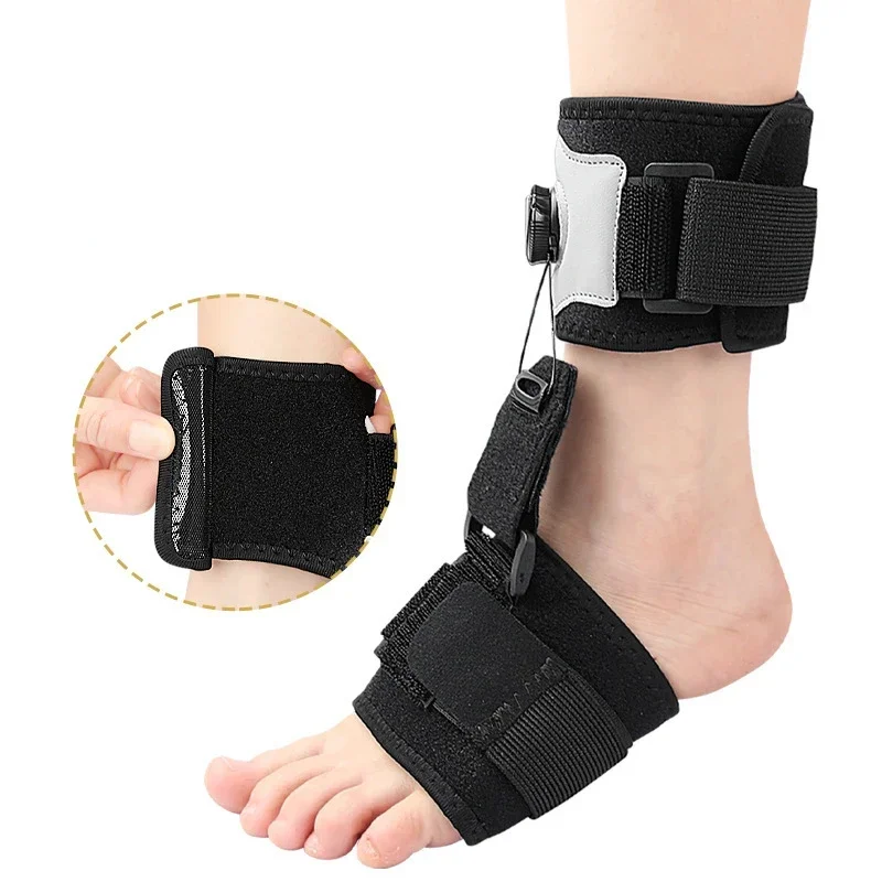 Foot Brace Knop Verstelbare linker-rechtervoet Lifting Up Foot -ondersteuning voor wandelen met schoenen Enkelorthese