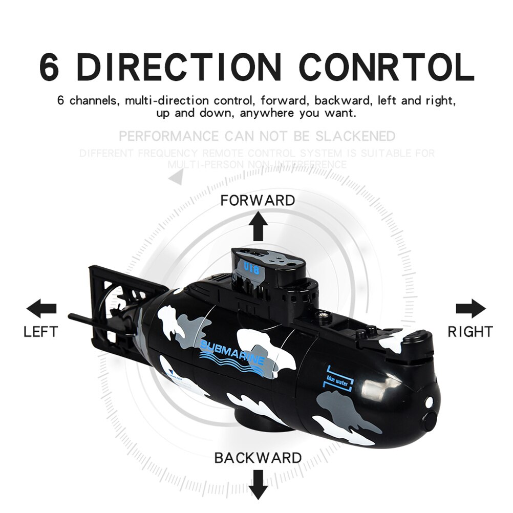1 pc ミニ潜水艦プラスチックリモートコントロール 3.7 v 防水 rc 潜水艦 rc のおもちゃミニボートキッズギフト子供
