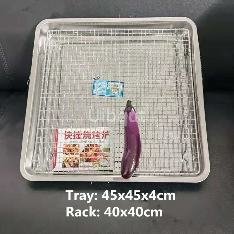 square bbq net rack meshes stainless steel 304 BBQ... – Grandado