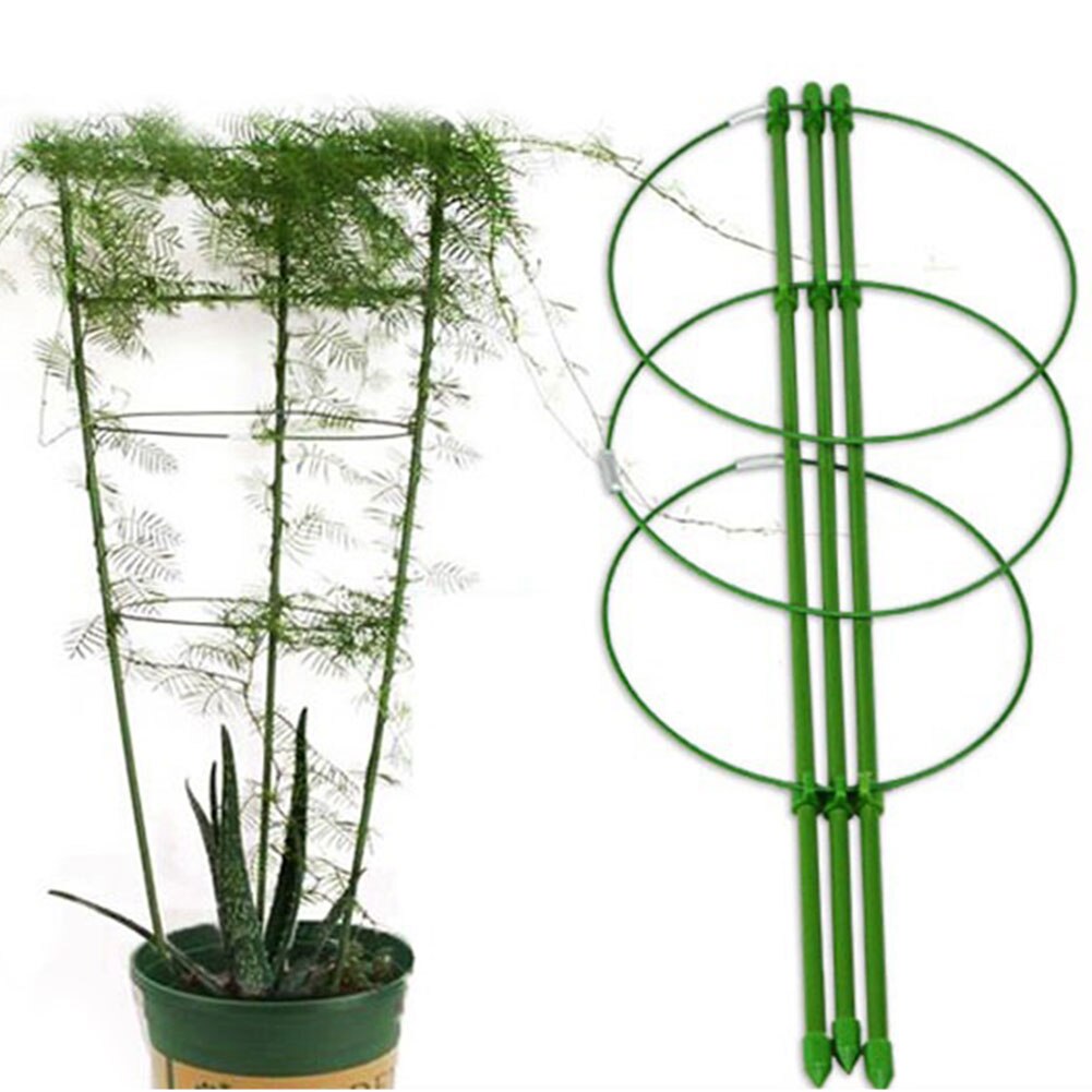 Steel Flower Support Frame Gardening Tool Plant Pot Culture Trellis Vine Climbing Rack Decorative Vegetables